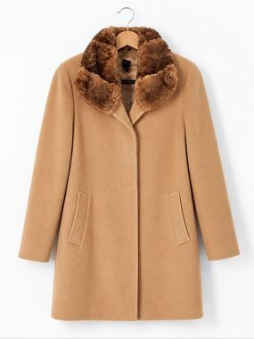 Cinzia Rocca Italy Sily Rex Fur Cupro Alpaca Coat Women's Size 6